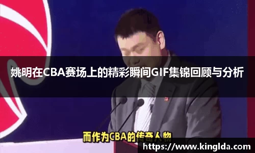 姚明在CBA赛场上的精彩瞬间GIF集锦回顾与分析